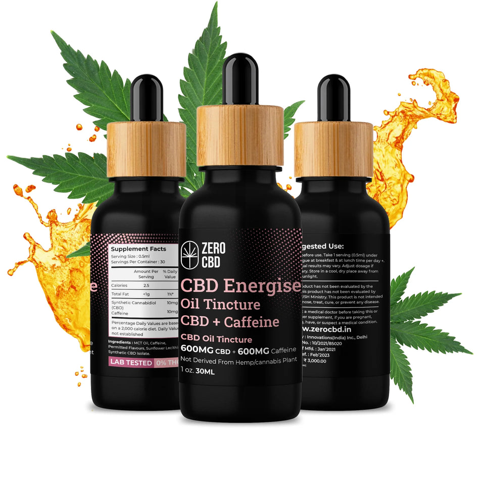 Zero CBD - CBD Energise Oil Tincture CBD + Caffeine (30ml)