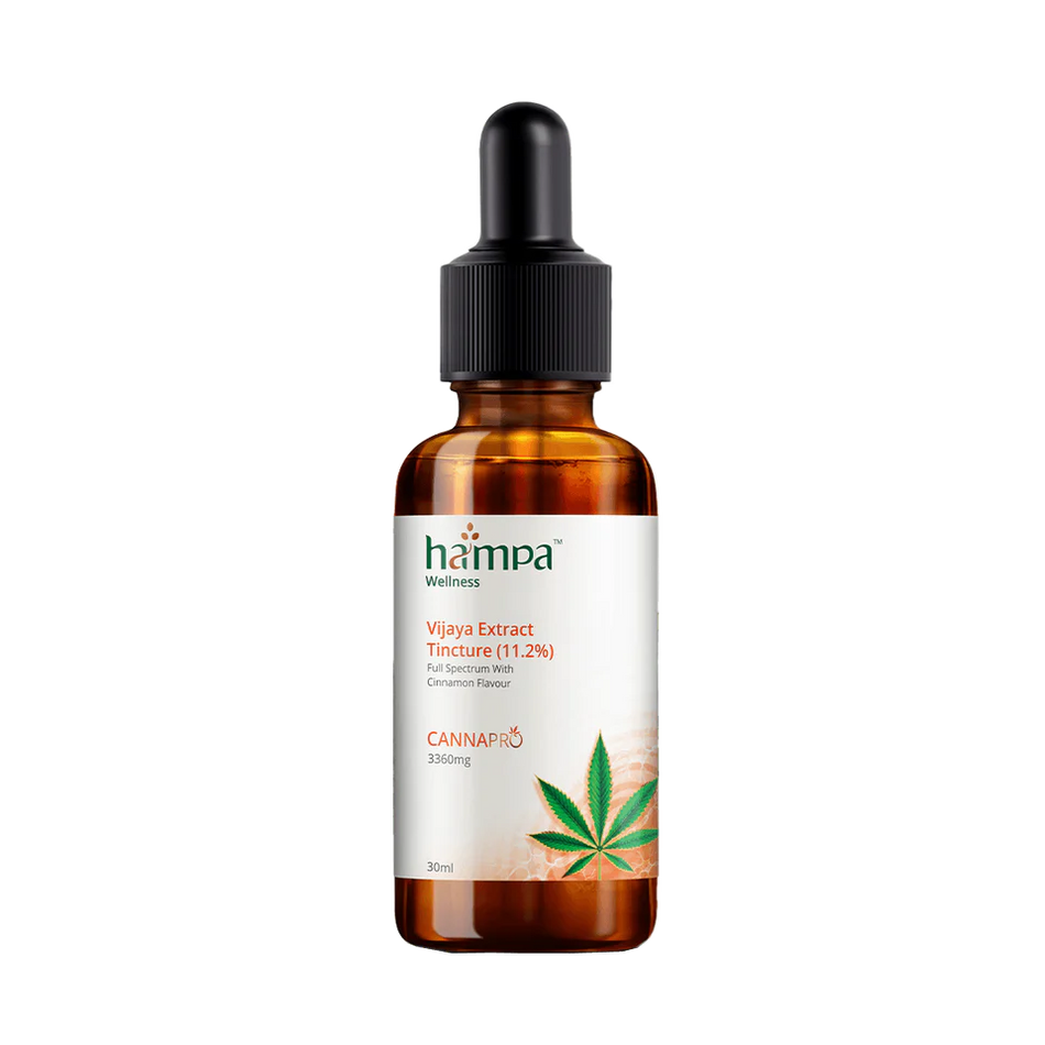 Hampa Wellness - Vijaya Extract Tincture (11.2%, Cinnamon Flavour) | Full Spectrum Oil with the Superpower of Hemp