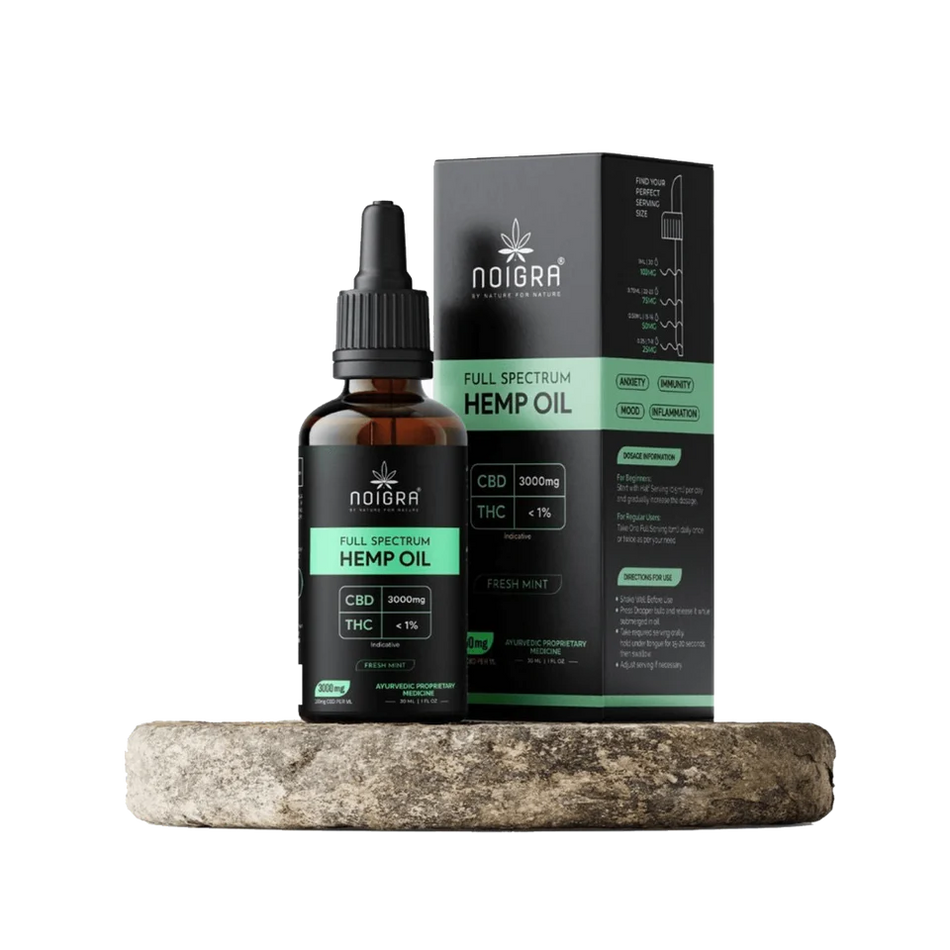 Noigra CBD Oil - Full Spectrum 3000mg (Fresh Mint)